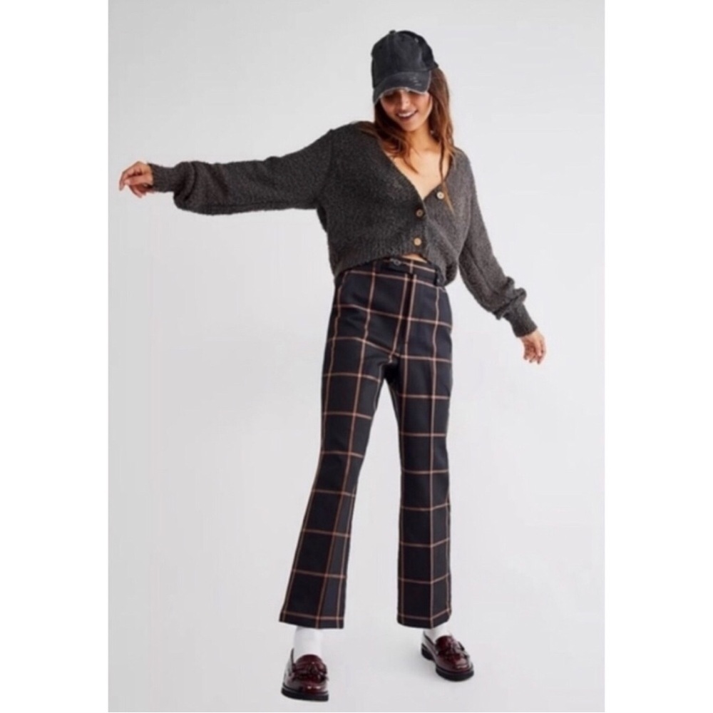 nwot Levis Math club flare 27 Bonnie plaid rinse multi colour